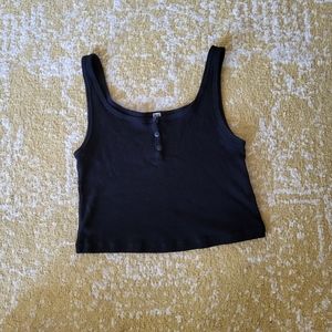 Uniqlo crop ribbed tank